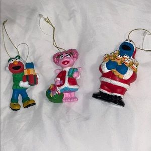 3 Sesame Street ornaments (sold!)